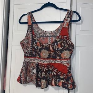 Patterned Guess Tank Top